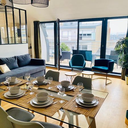 The Luxury Green Penthouse In City Center With Terrace And Free Parking Luxemburg Exterior foto